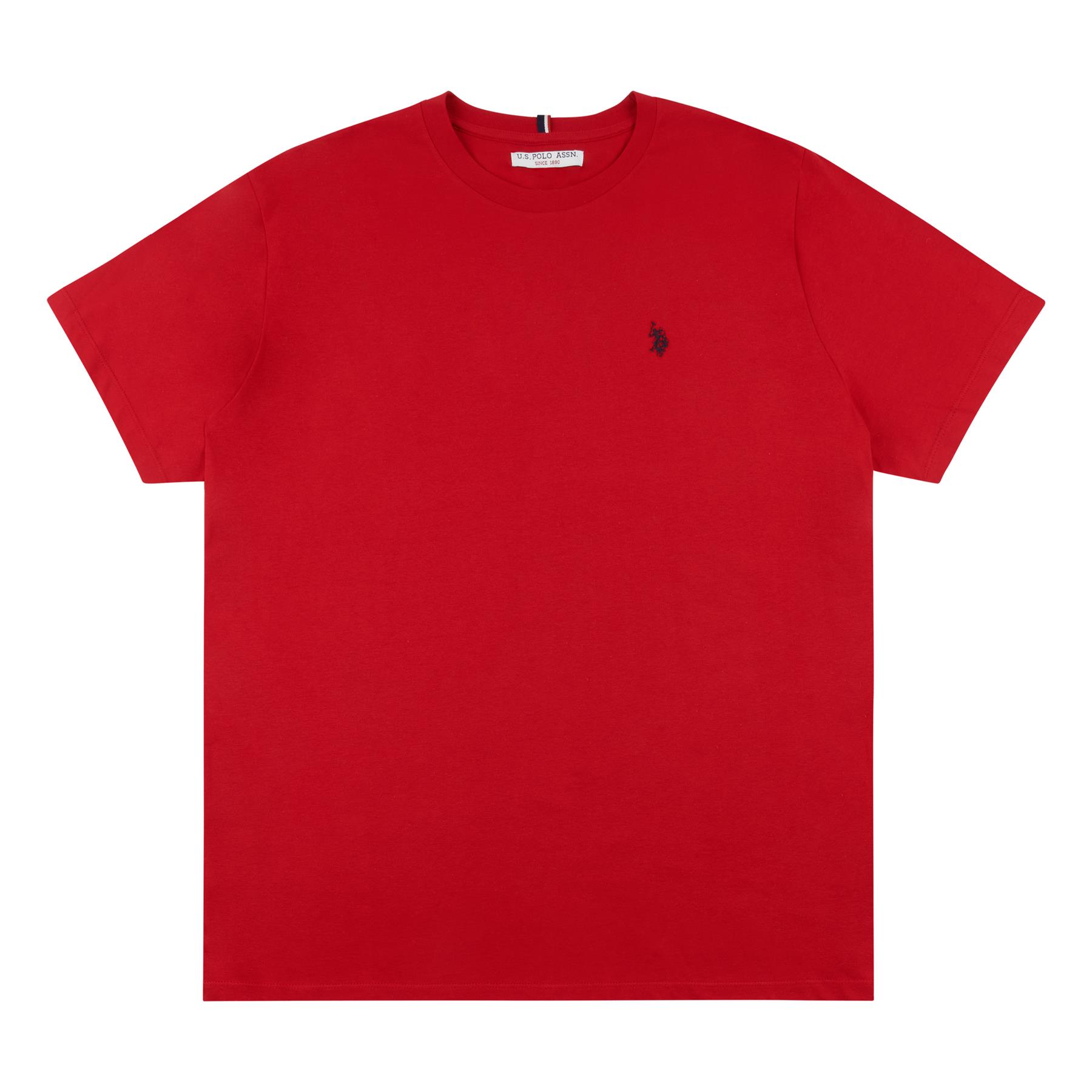 Men U.S. Polo Assn. Uspa Pure Cotton Plain T-Shirt With Small Logo - Picture 27 of 28