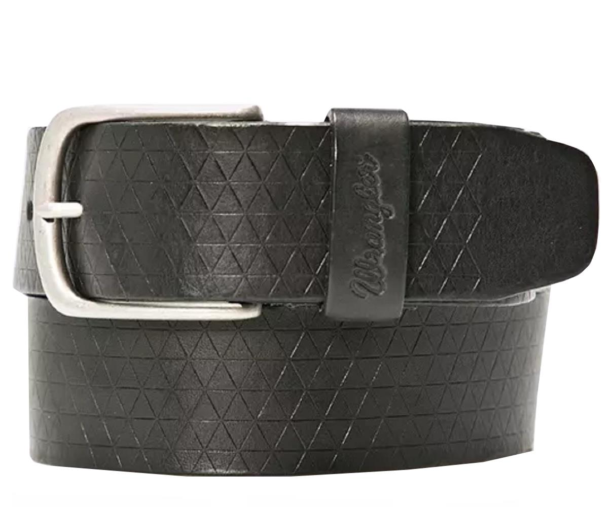 Cinturón de cuero Geniune trenzado en relieve Wrangler para hombre talla 85 - 115, 2 colores - Imagen 5 de 11