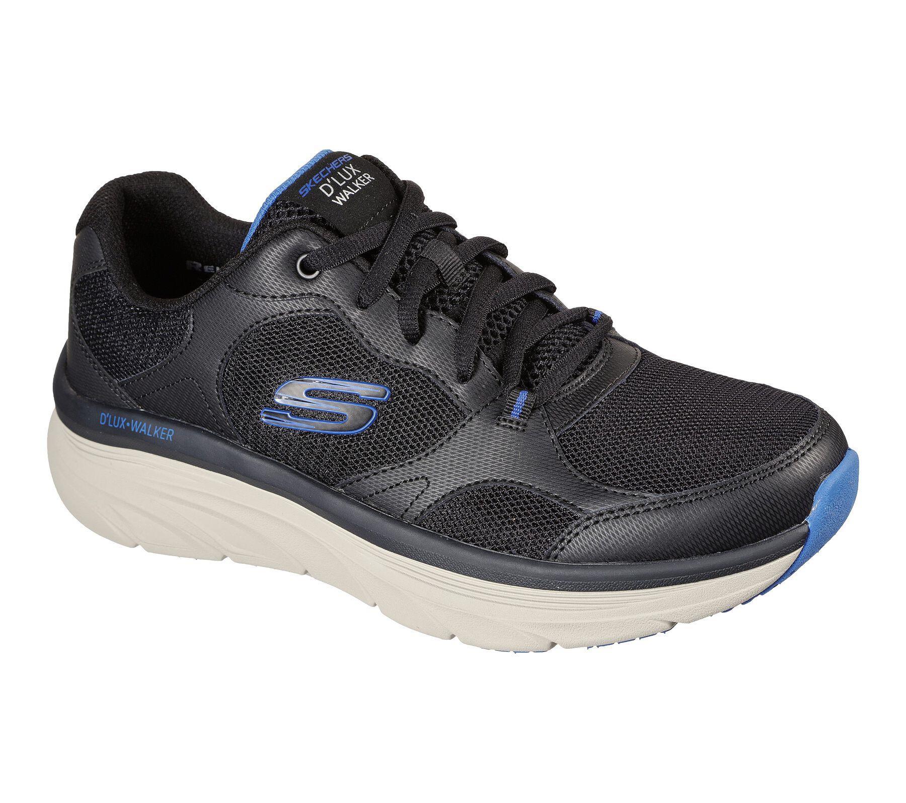 Skechers Herren Relaxed Fit D'Lux Walker - Mainstream in Schwarz Gr.UK6 bis UK13 - Bild 7 von 14