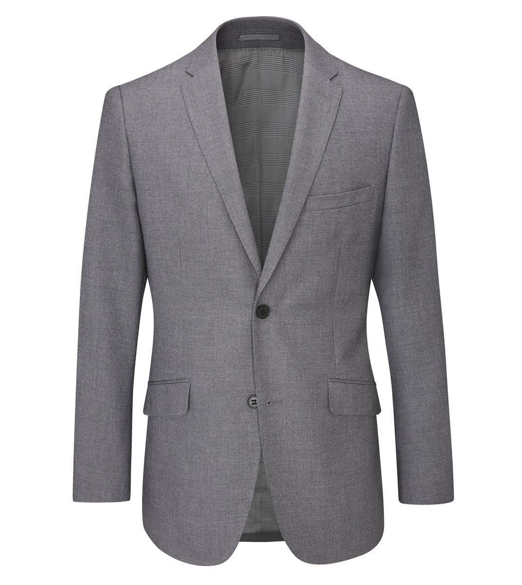 Skopes Men’s Slim Fit Suit Jacket Harcourt in Silver 34 – 52