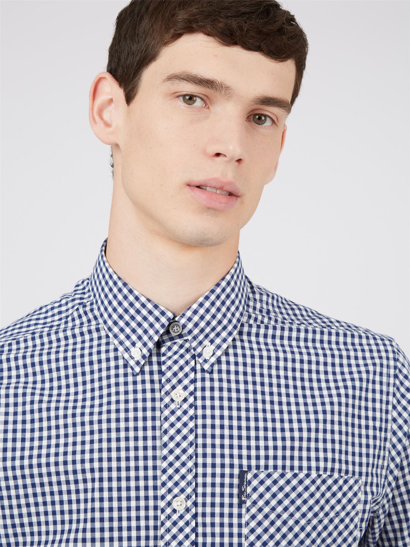 Ben Sherman Kurzarmhemd mit Gingham-Karo (0059142) 2XL-5XL, 6 Farben - Bild 13 von 54