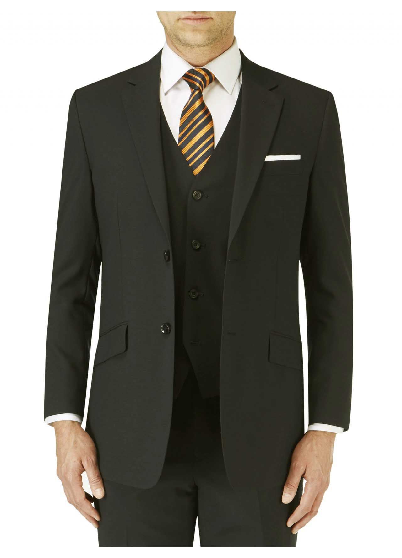 SKOPES Wool Blend Latimer Dinner Suit Jacket in Black in Size 34 To 62 S//R//L