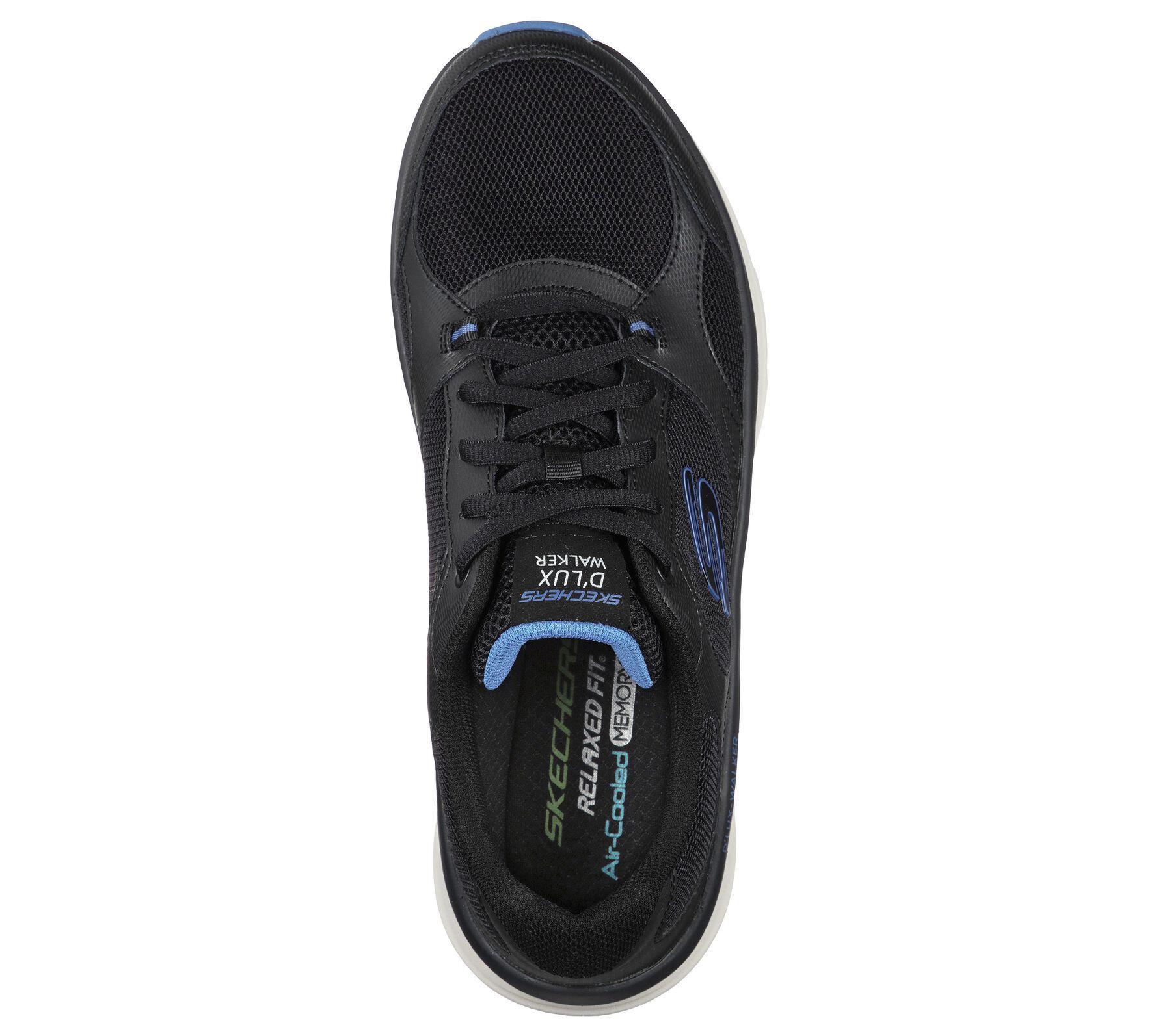 Skechers Herren Relaxed Fit D'Lux Walker - Mainstream in Schwarz Gr.UK6 bis UK13 - Bild 9 von 14