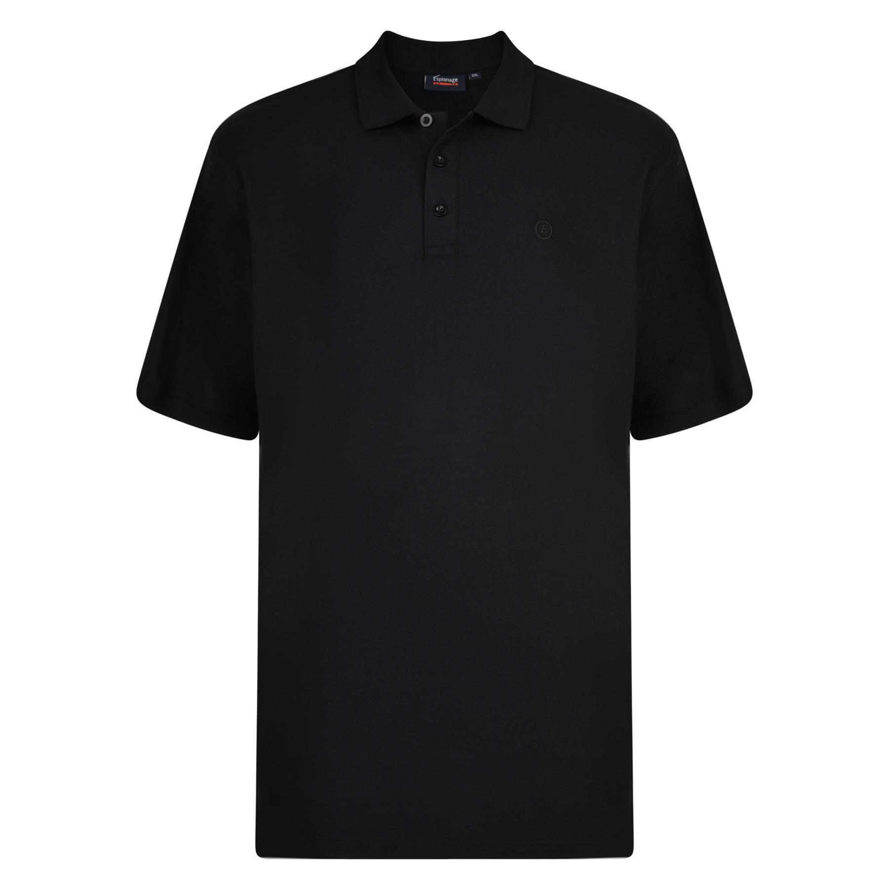 Polo uomo Spionage taglie forti cotone premium piqué taglia 2XL-8XL 20 colori - Foto 14 di 98
