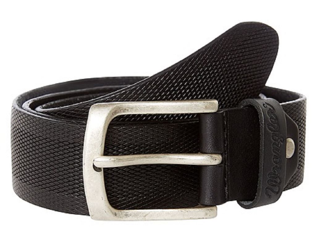 Cinturón Wrangler Geniune Cuero Zigzag Cuero Repujado en Negro - Imagen 5 de 9