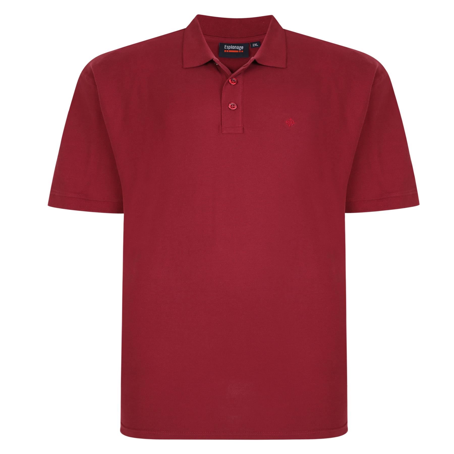 Polo uomo Spionage taglie forti cotone premium piqué taglia 2XL-8XL 20 colori - Foto 98 di 98