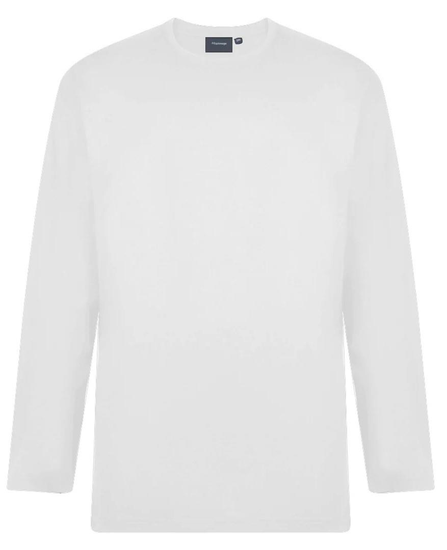 Espionage Mens Big Size Pure Cotton Long Sleeve Tee Shirt Size 2XL-8XL - Picture 42 of 43