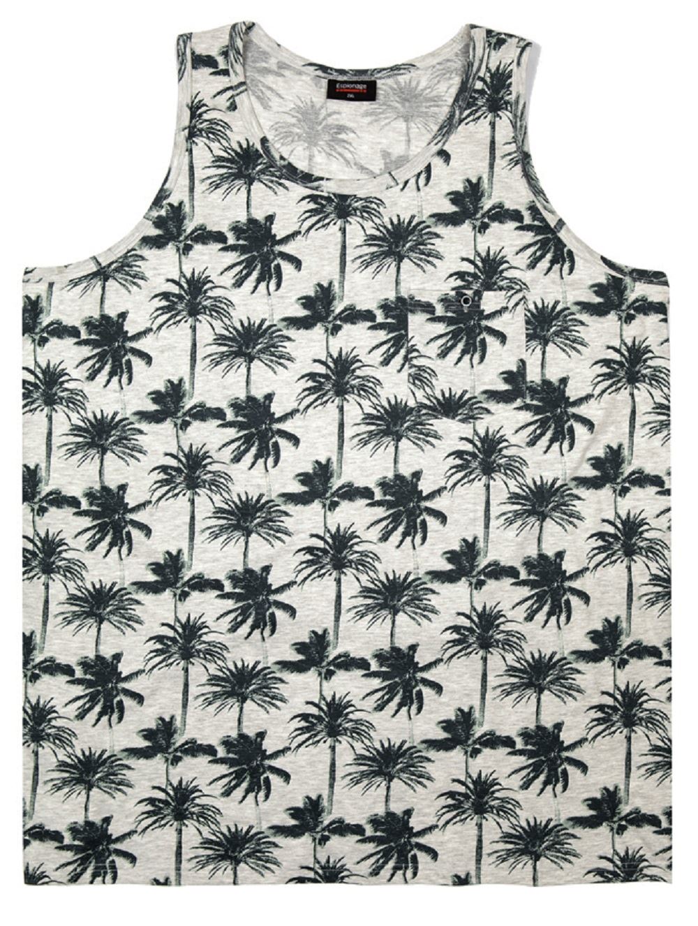 Espionage Men’s Big Size Printed Summer Cotton Vest, 2XL – 8XL
