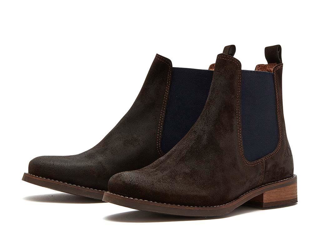 Chatham Women's Arlington Premium Suede Chelsea Boots in 3 Colour Options 3 to 8 - Picture 9 of 28