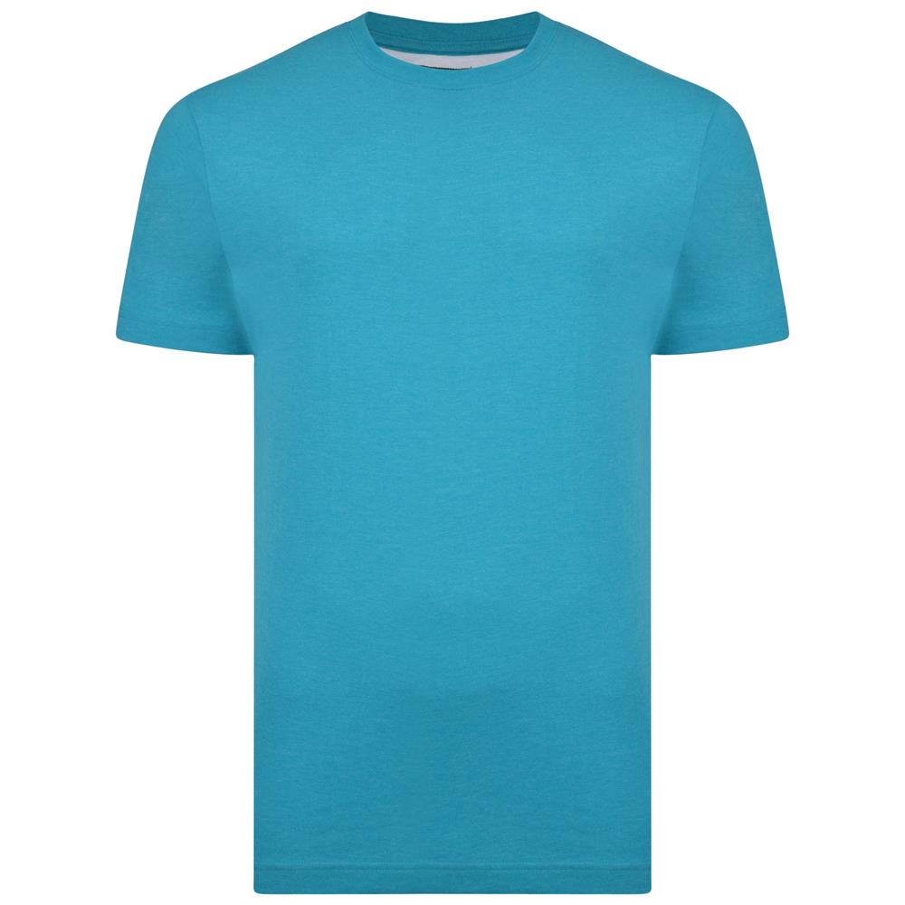 Camiseta lisa de algodón puro talla grande KAM para hombre talla 2XL-12XL, 10 colores - Imagen 3 de 12