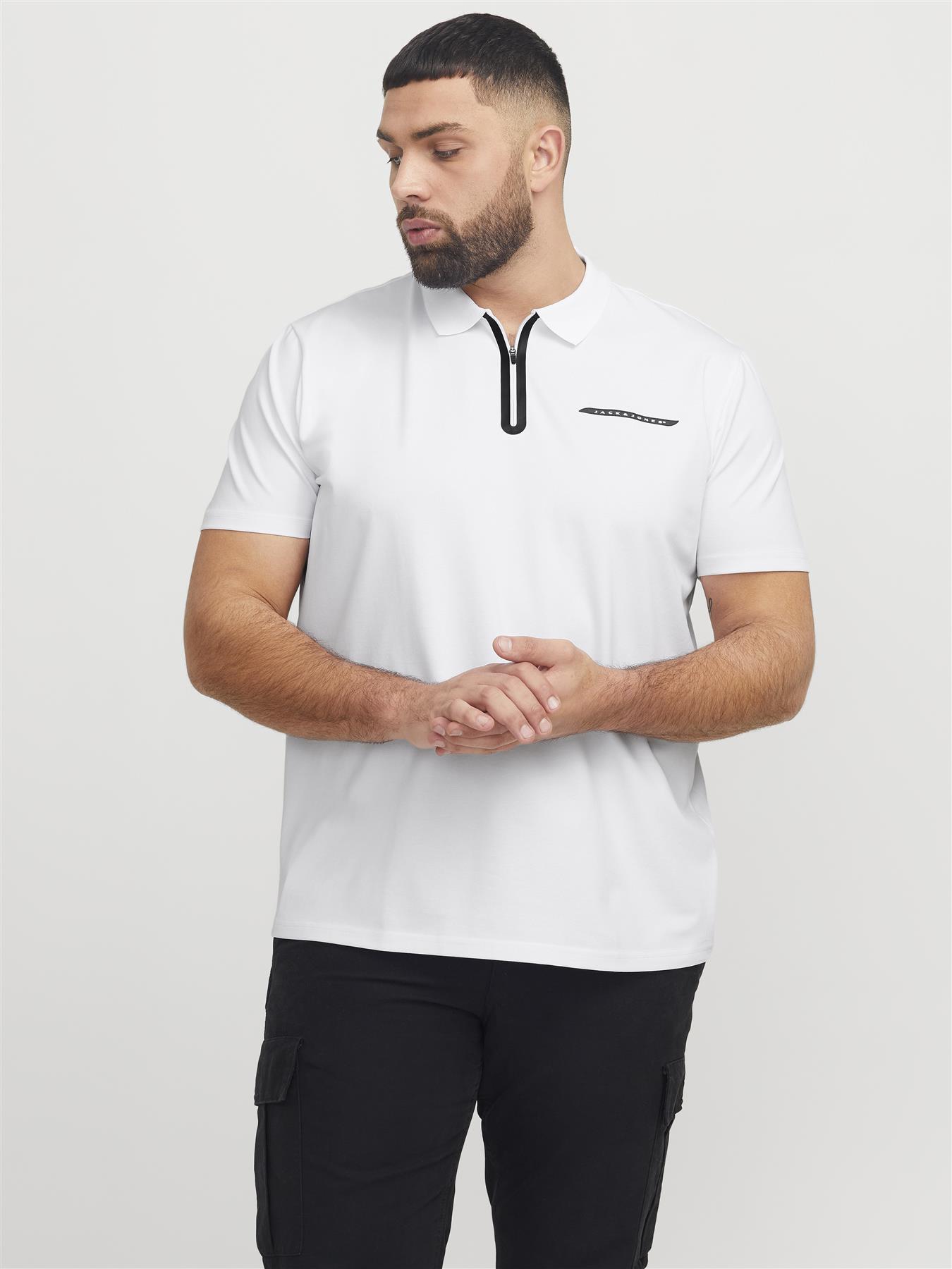 Jack & Jones Polo Shirt For Men (JCOFUSION PIQUE) in 3 Colours, 4XL-7XL - Picture 13 of 17