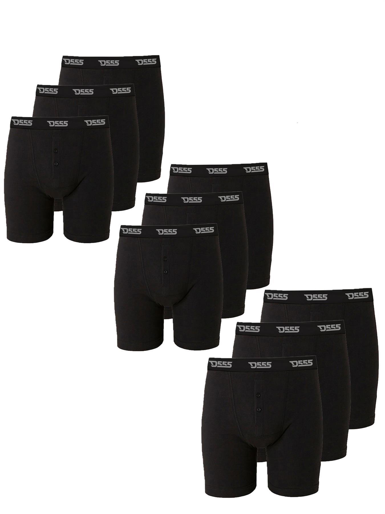 D555 Herren Boxershorts Übergröße Premium Baumwolle 9 Paar Pack 901000 2XL-8XL - Bild 8 von 9