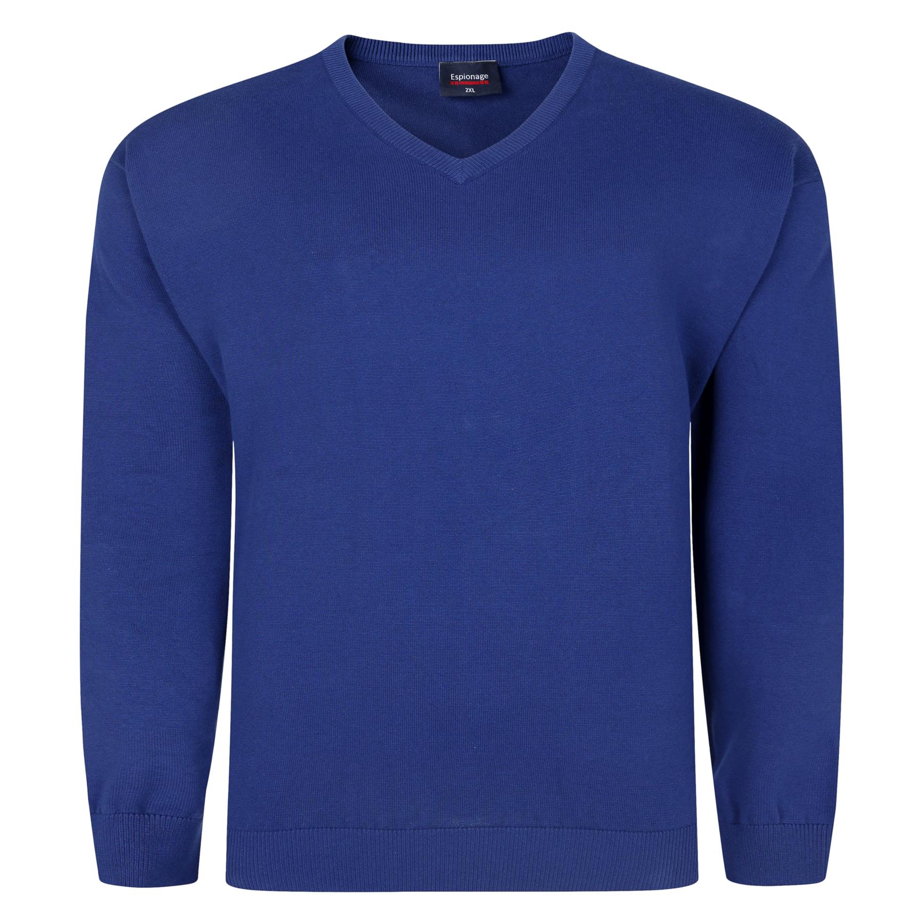 Spionage Pullover mit V-Ausschnitt für Herren in 4 Farben, 2XL-8XL - Bild 4 von 4