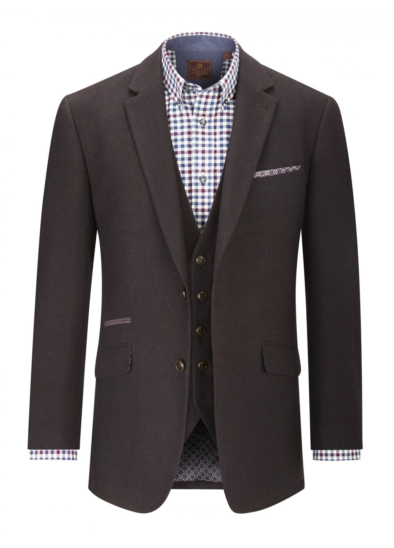 in Black in Chest 44 to 62 Inches S//R//L Seville SKOPES Wool Blend Textured Sports Jacket