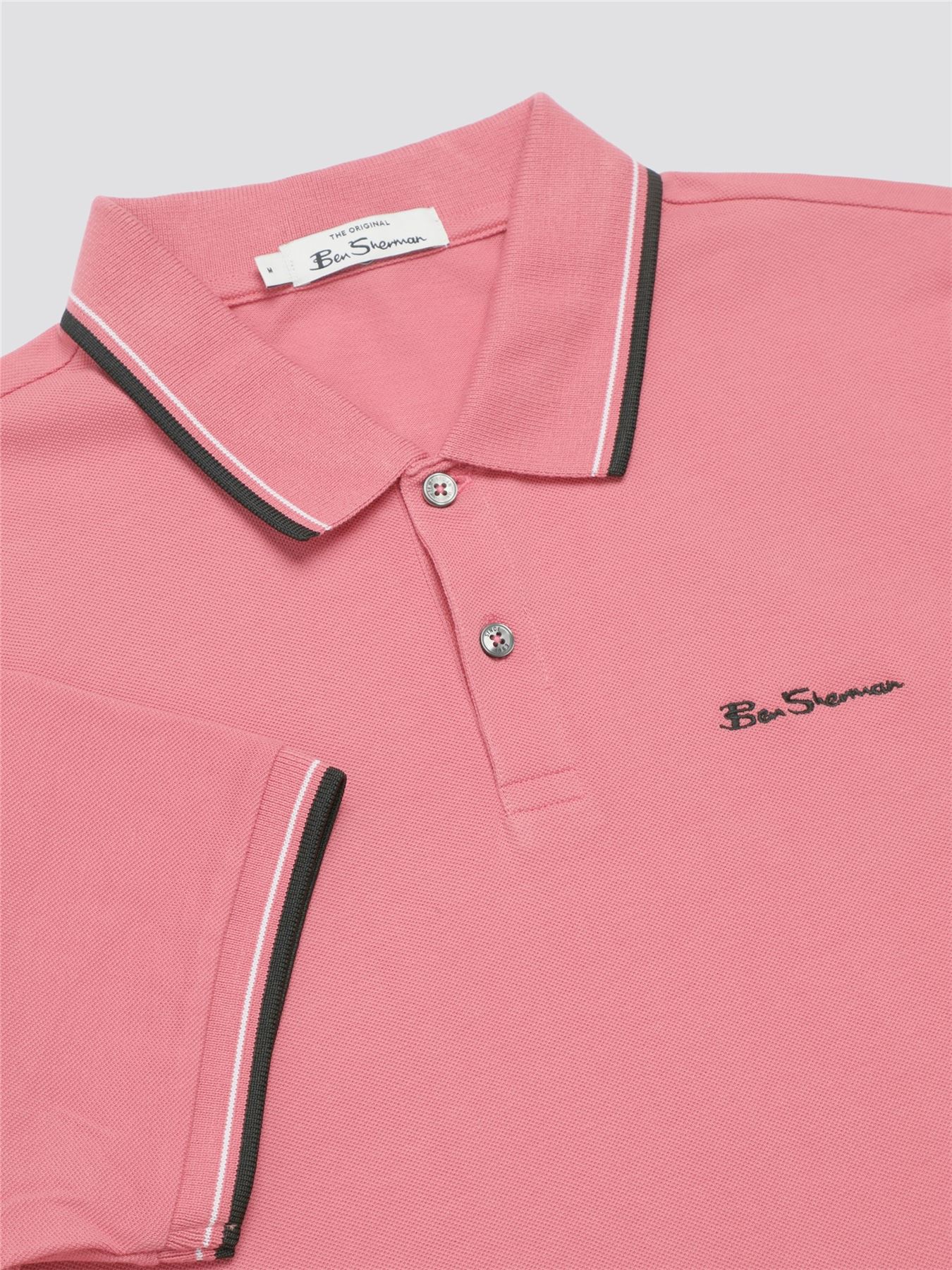 Ben Sherman Men's Short Sleeve Polo Shirt 0077487, 2XL-5XL, 4 Colours - Picture 9 of 35