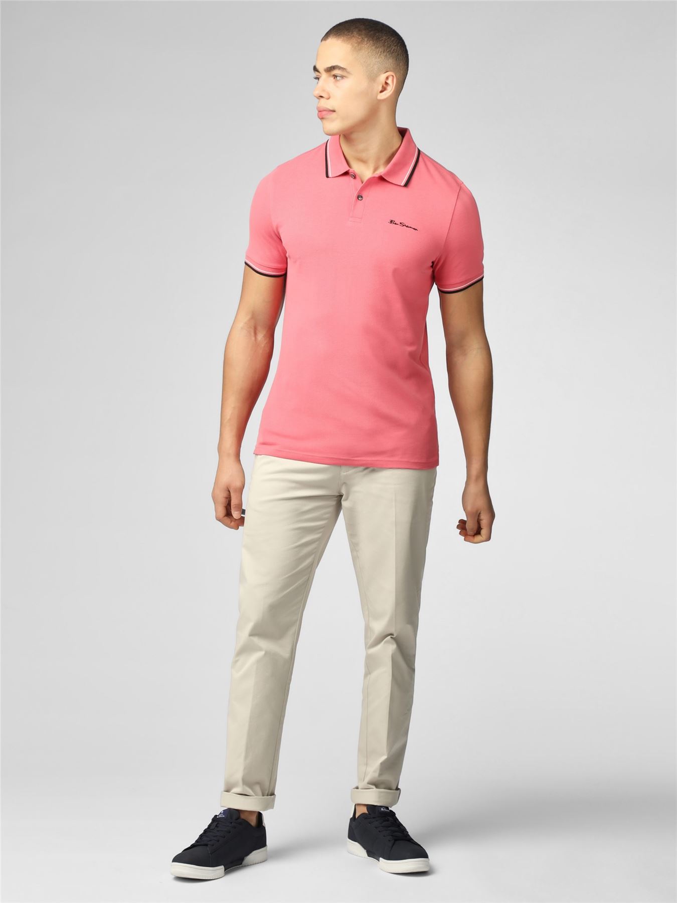 Ben Sherman Men's Short Sleeve Polo Shirt 0077487, 2XL-5XL, 4 Colours - Picture 12 of 35