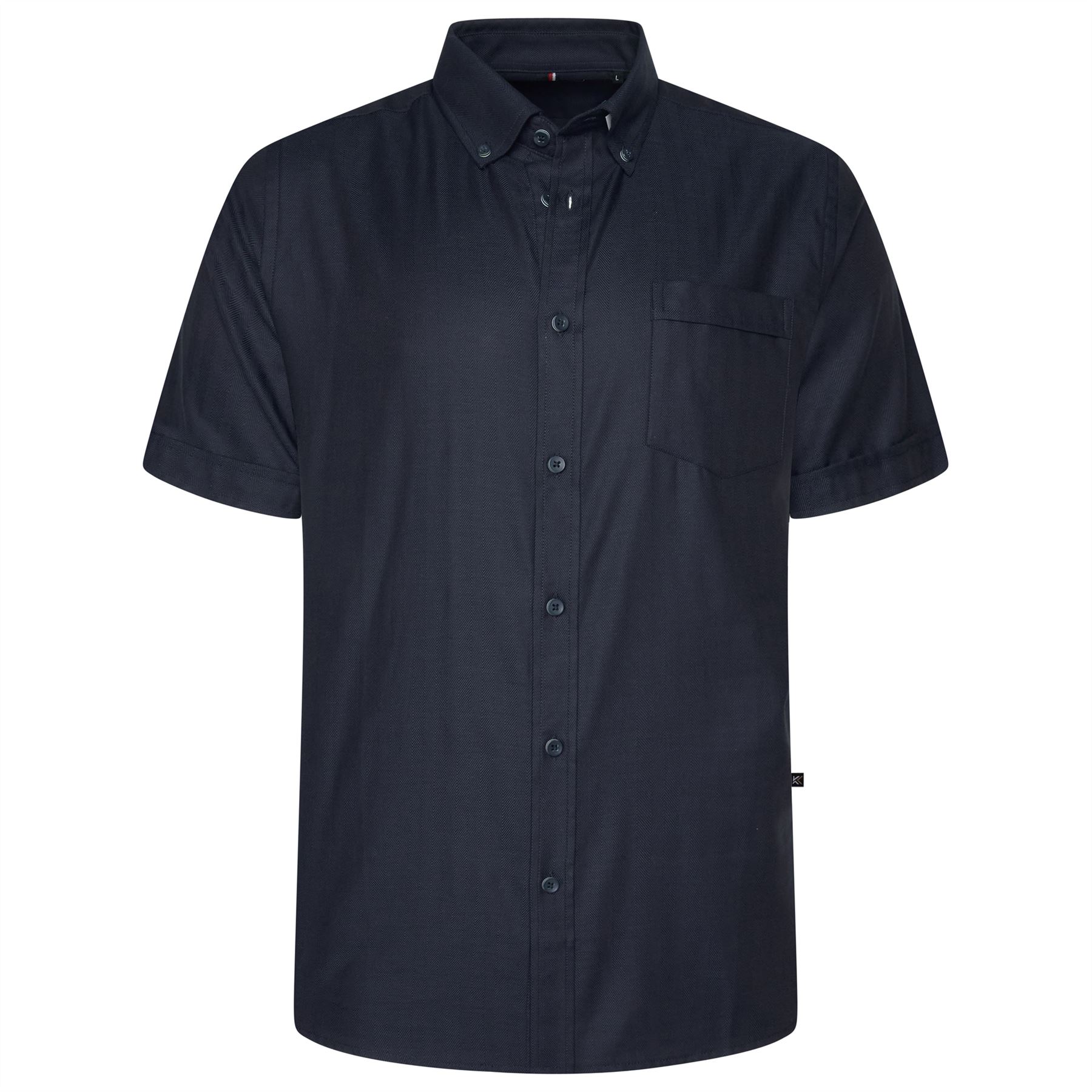 KAM Short Sleeve Herringbone Shirt For Men in 2 Colours, 2XL-8XL