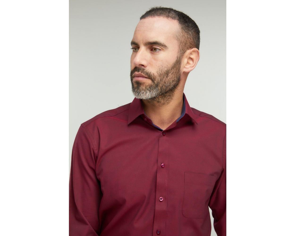 Camisa Formal Doble Dos Para Hombre Calce Clásico Manga Larga Algodón Puro 18.5 a 23 - Imagen 20 de 27