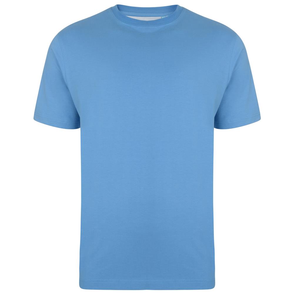 Camiseta lisa de algodón puro talla grande KAM para hombre talla 2XL-12XL, 10 colores - Imagen 10 de 12