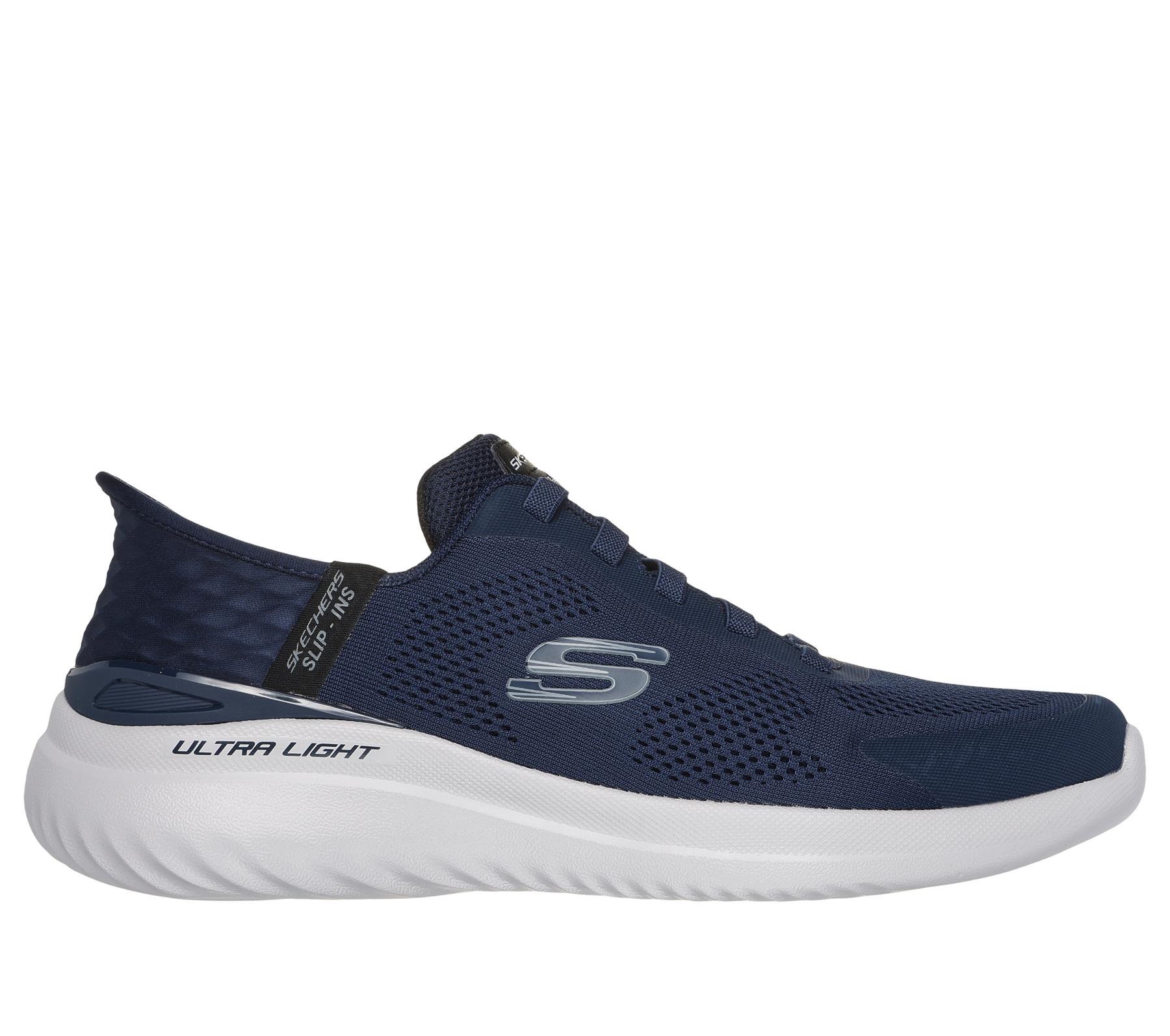 Skechers Slip On Sneaker Shoe For Men Bounder 2.0 Emerged in Navy