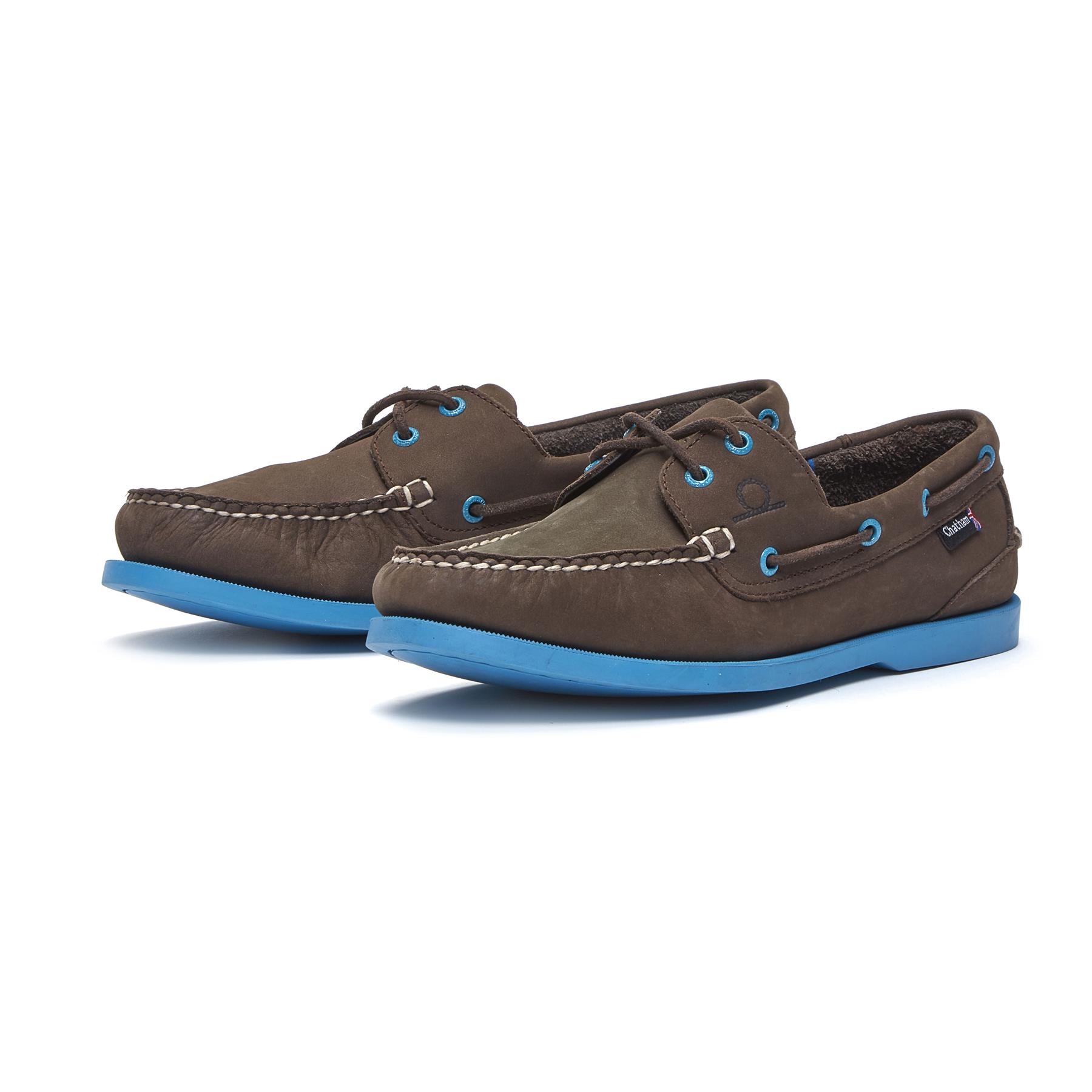 chocolate blue shoes