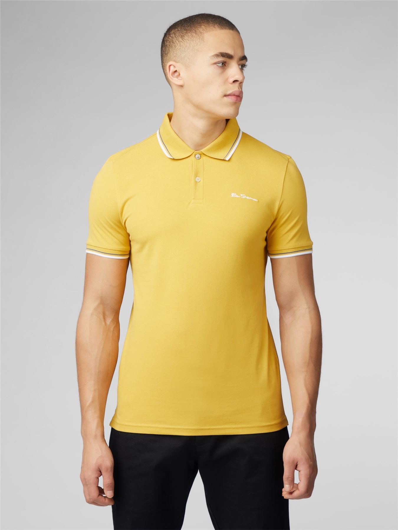 Ben Sherman Men's Short Sleeve Polo Shirt 0077487, 2XL-5XL, 4 Colours - Picture 26 of 35