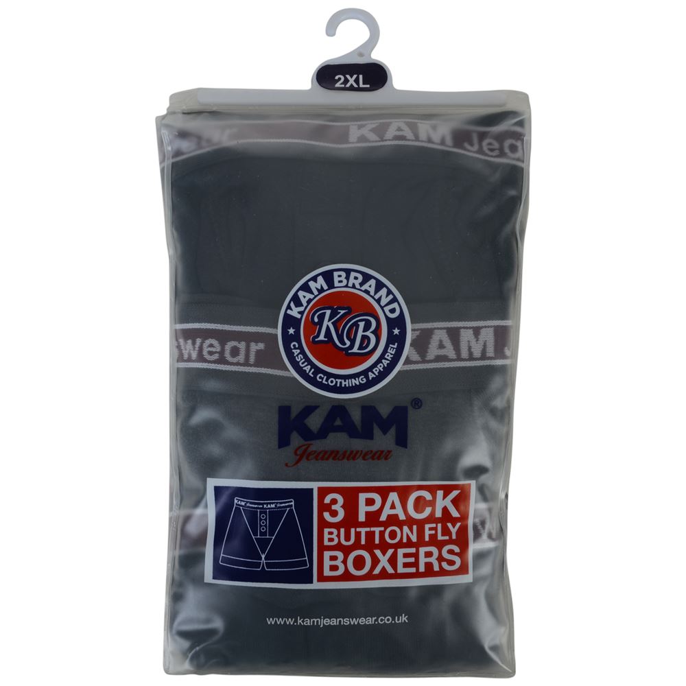 PACK DE TRES CALZONCILLOS BOXER DE ALGODÓN KAM 2XL A 8XL - Imagen 12 de 20