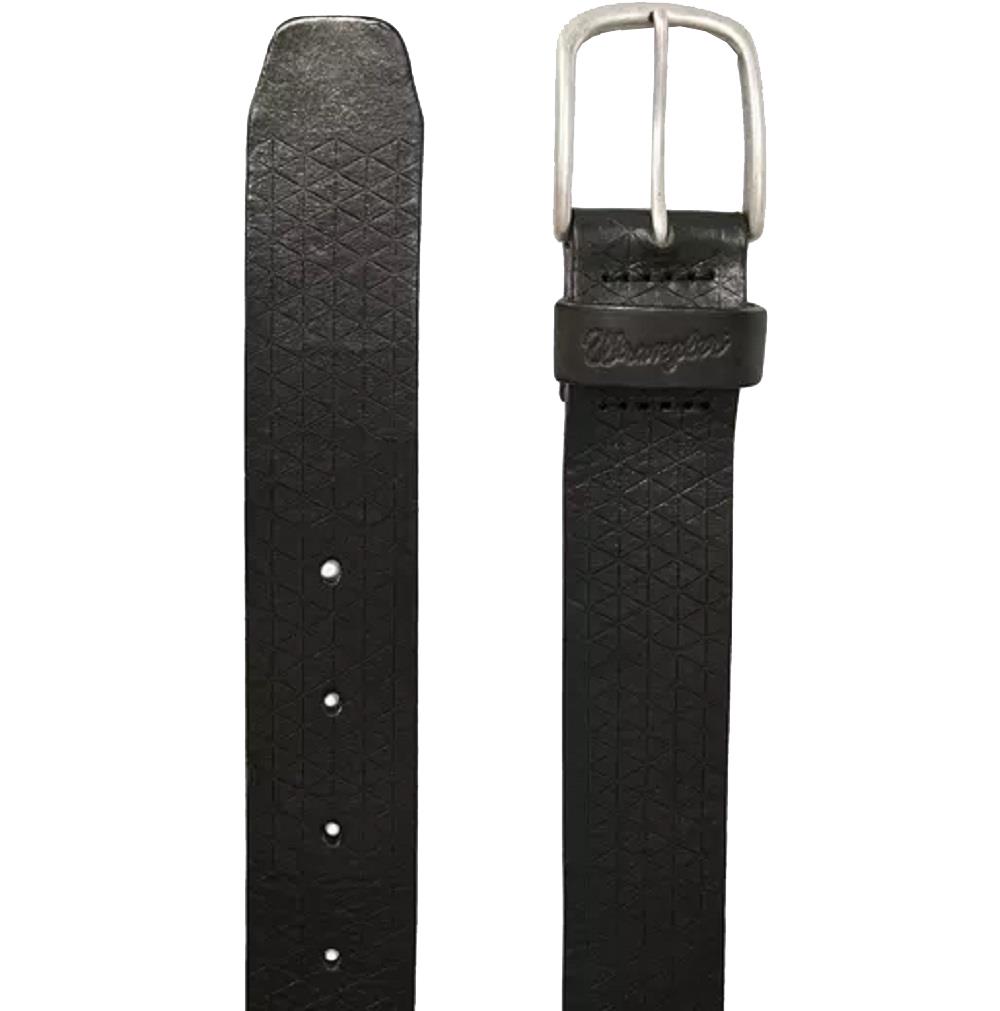 Cinturón de cuero Geniune trenzado en relieve Wrangler para hombre talla 85 - 115, 2 colores - Imagen 6 de 11