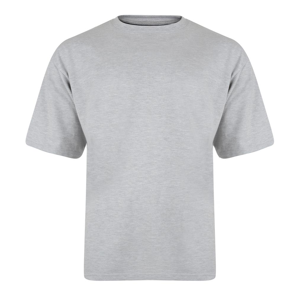 Camiseta lisa de algodón puro talla grande KAM para hombre talla 2XL-12XL, 10 colores - Imagen 6 de 12