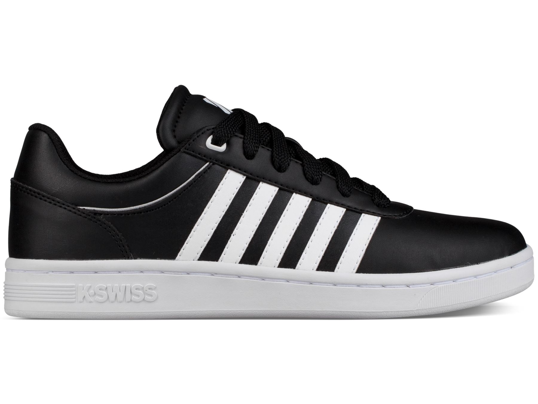 k swiss black and white