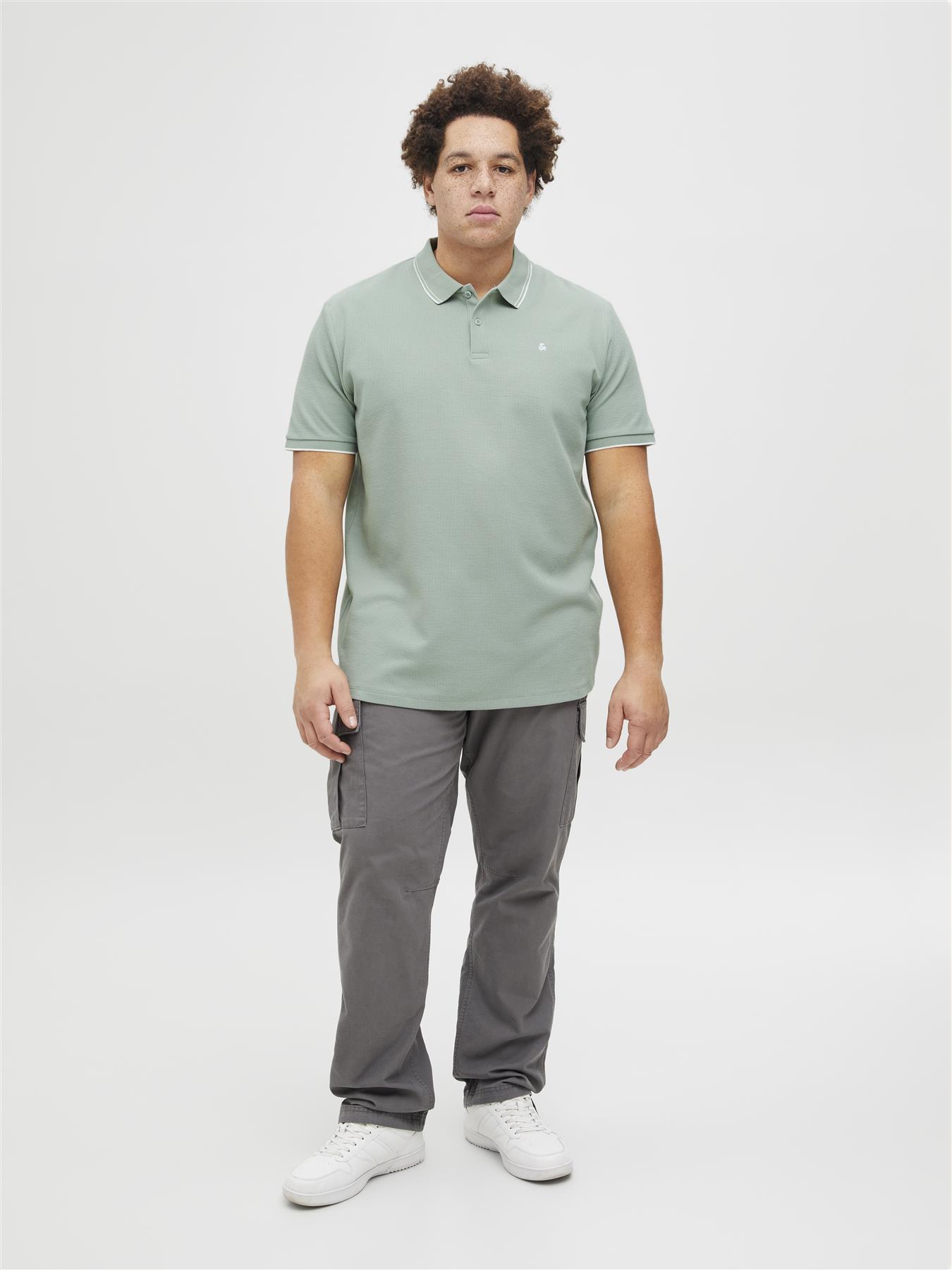Jack & Jones Short Sleeves Polo Shirt For Men (JJEAUSTIN) in 4 Colours, 4XL-7XL - Picture 9 of 12