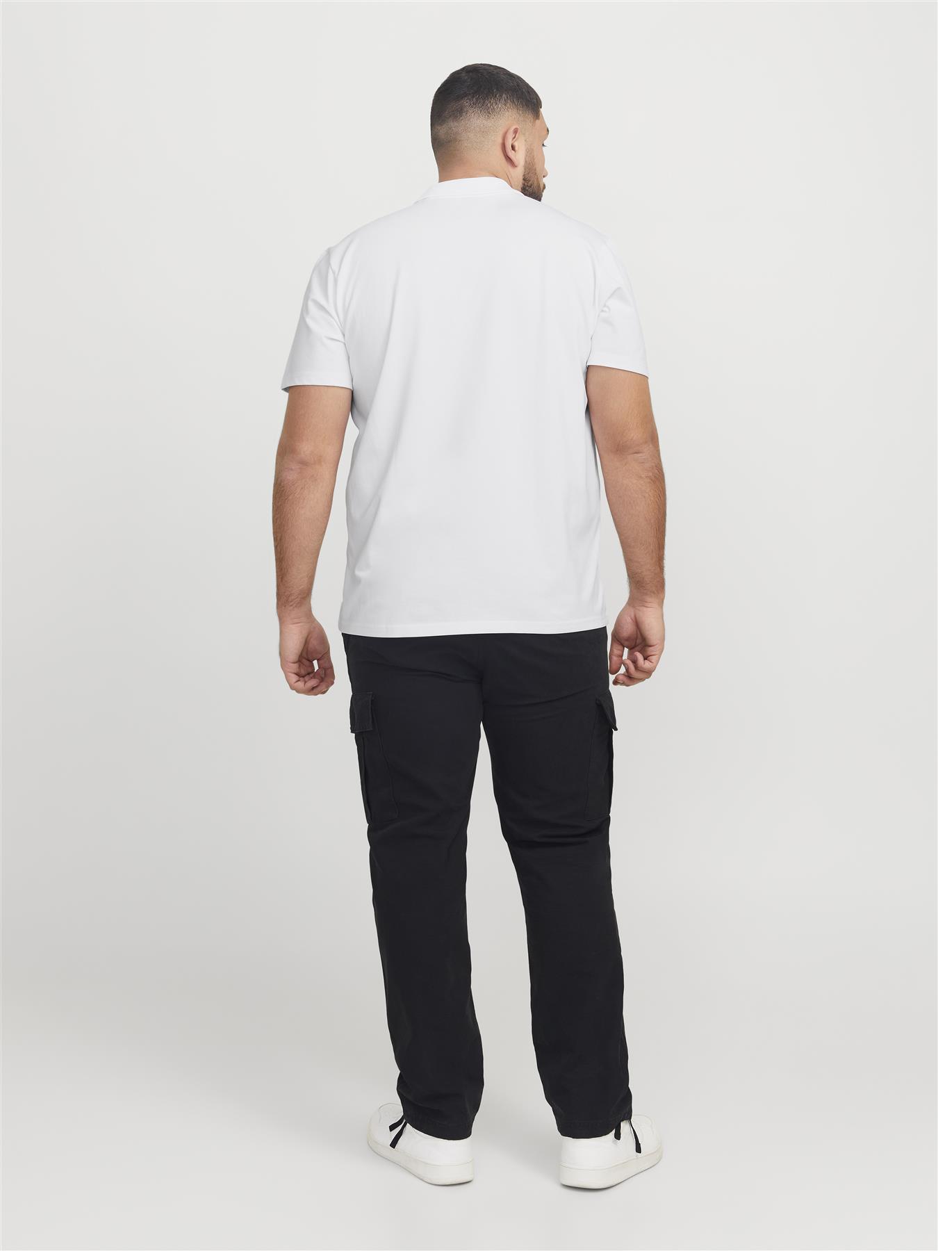 Jack & Jones Polo Shirt For Men (JCOFUSION PIQUE) in 3 Colours, 4XL-7XL - Picture 14 of 17