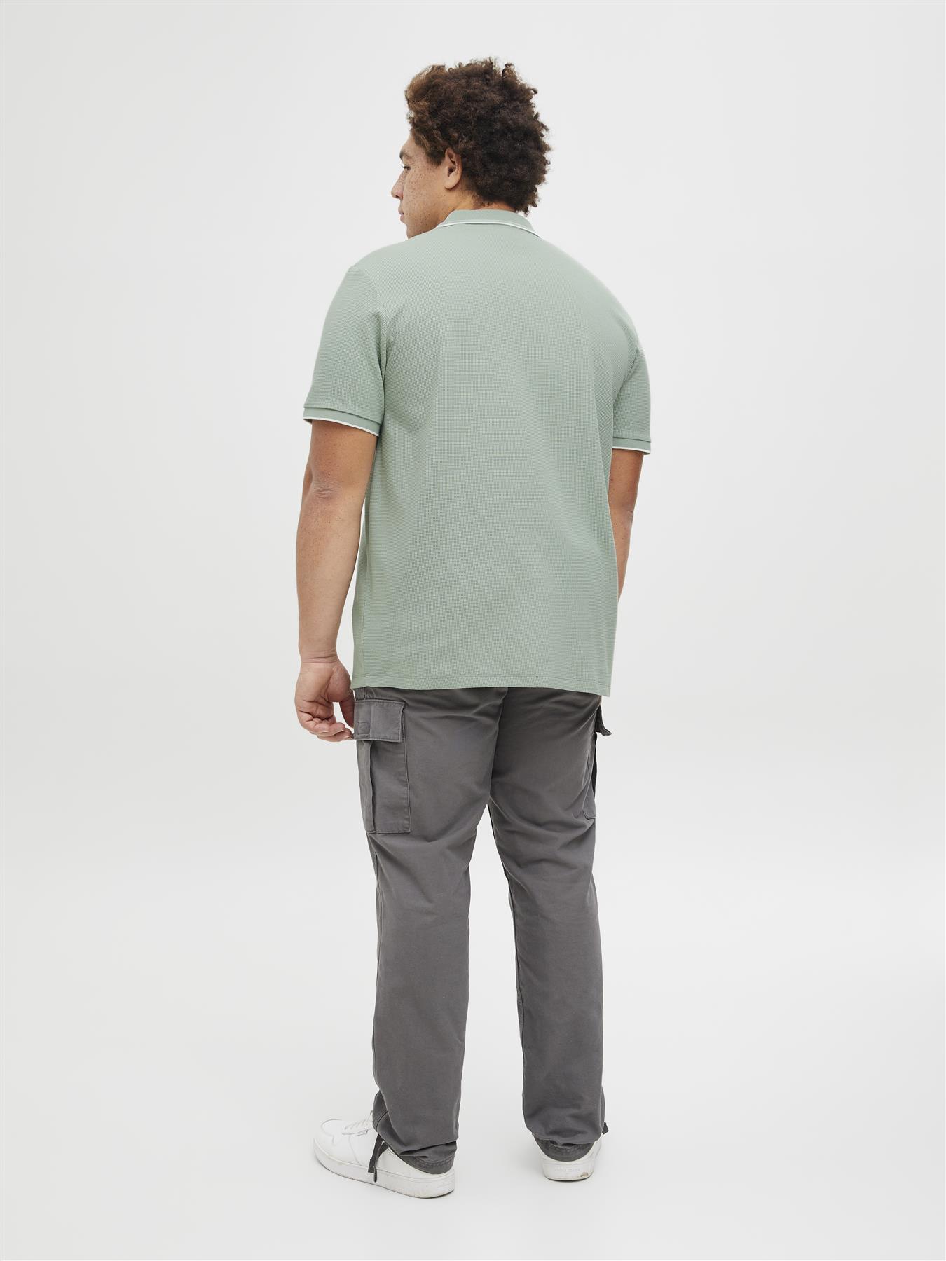 Jack & Jones Short Sleeves Polo Shirt For Men (JJEAUSTIN) in 4 Colours, 4XL-7XL - Picture 8 of 12