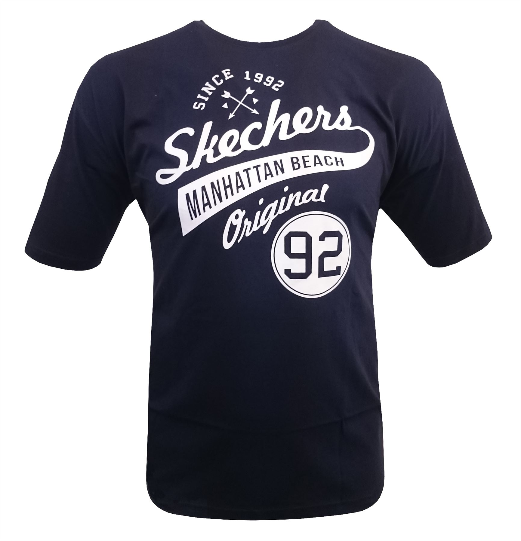 Skechers Herren Übergröße Reine Baumwolle Bedrucktes " Manhattan Strand