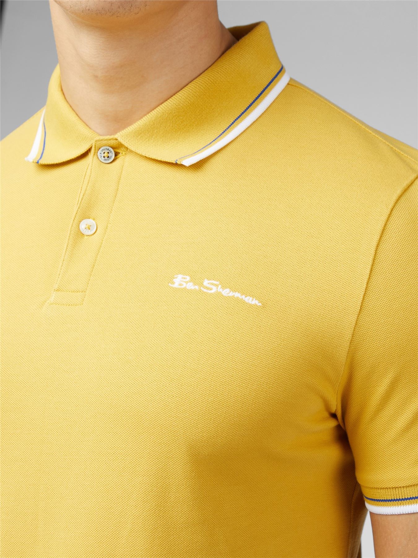 Ben Sherman Men's Short Sleeve Polo Shirt 0077487, 2XL-5XL, 4 Colours - Picture 25 of 35