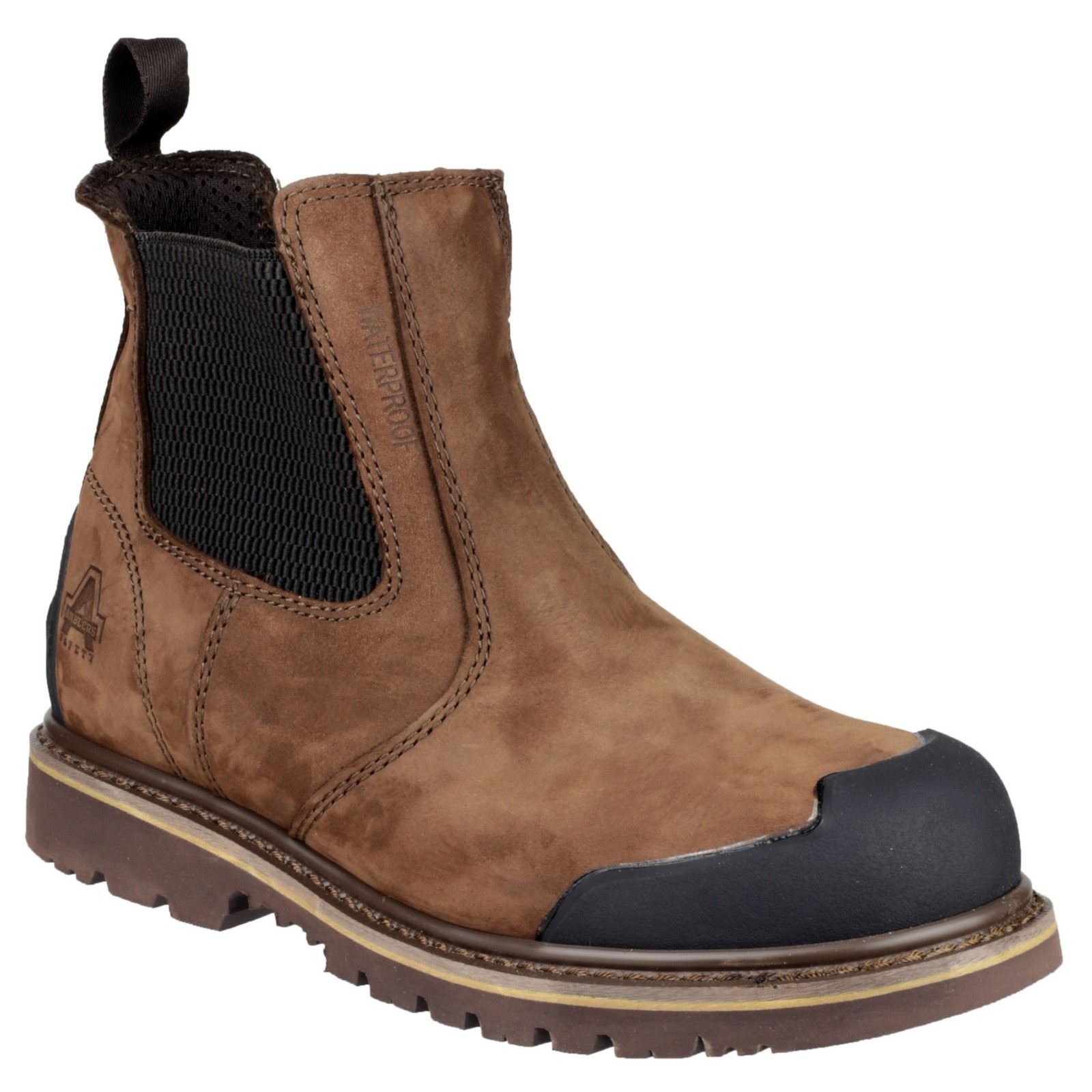 Amblers Herren Stiefel - FS225 Goodyear Rahmengenähte Chelsea Sicherheitsstiefel in Braun, 6-13 - Bild 10 von 13