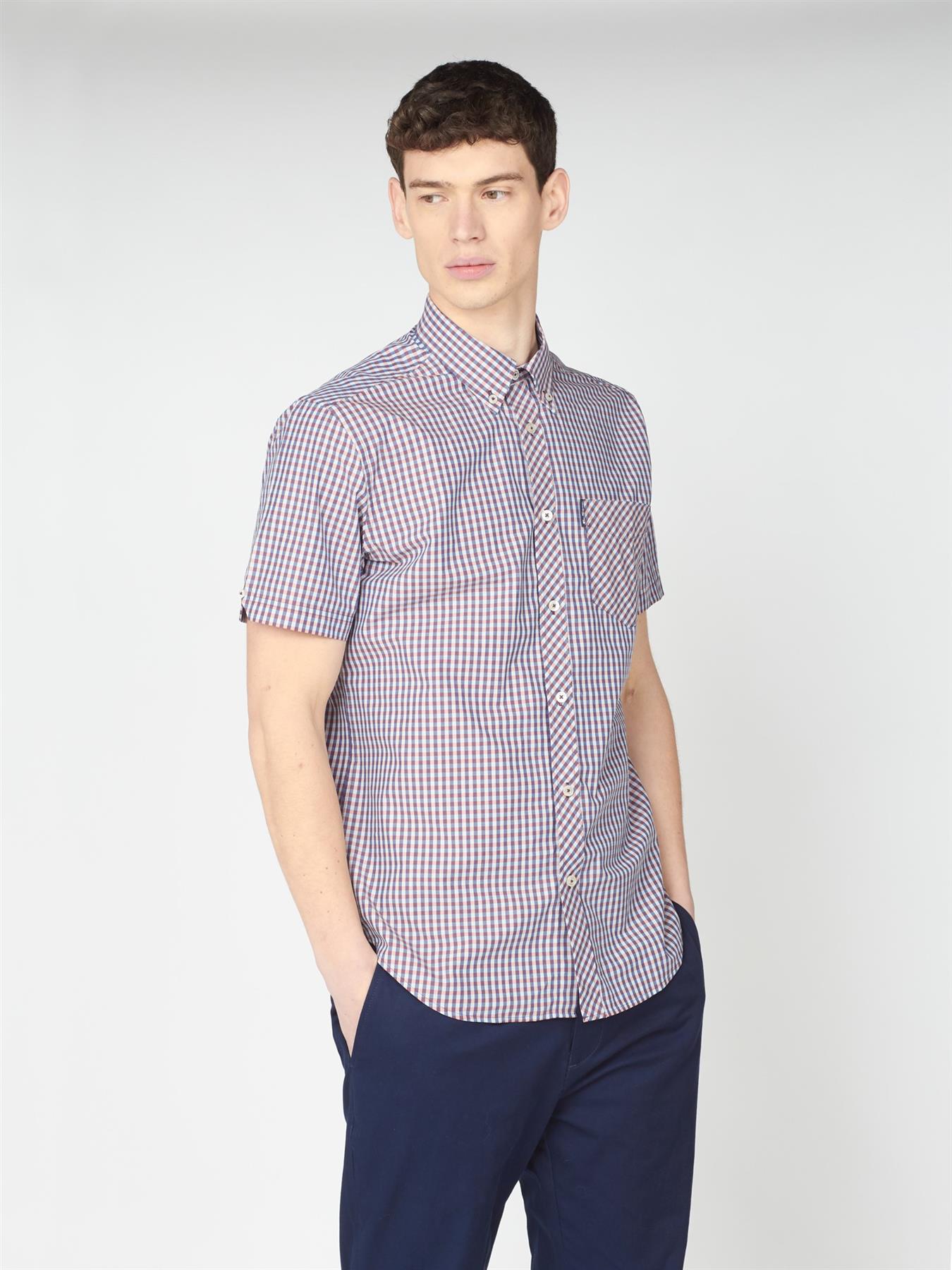 Ben Sherman Kurzarmhemd mit Gingham-Karo (0059142) 2XL-5XL, 6 Farben - Bild 38 von 54