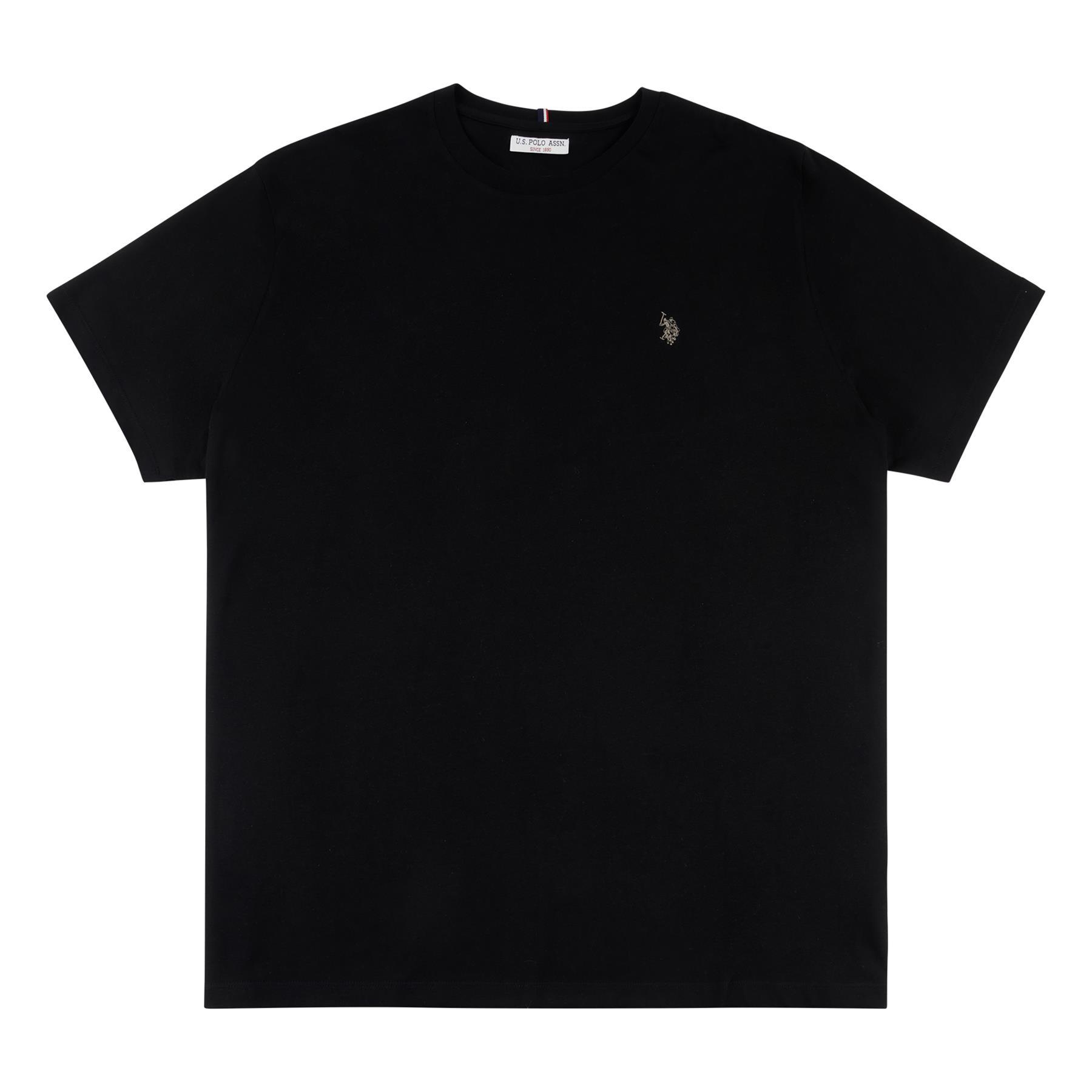 Men U.S. Polo Assn. Uspa Pure Cotton Plain T-Shirt With Small Logo - Picture 15 of 28
