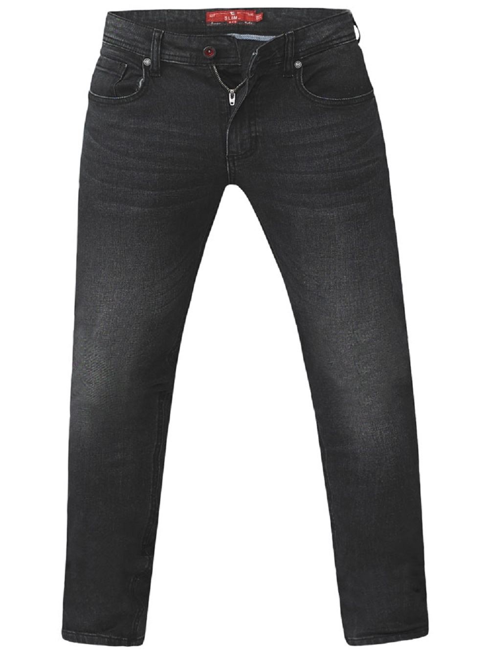 D555 Herren Big Size Tapered Fit Stretch Jeans Grau Stonewash (Benson) 40 - 60 - Bild 25 von 34