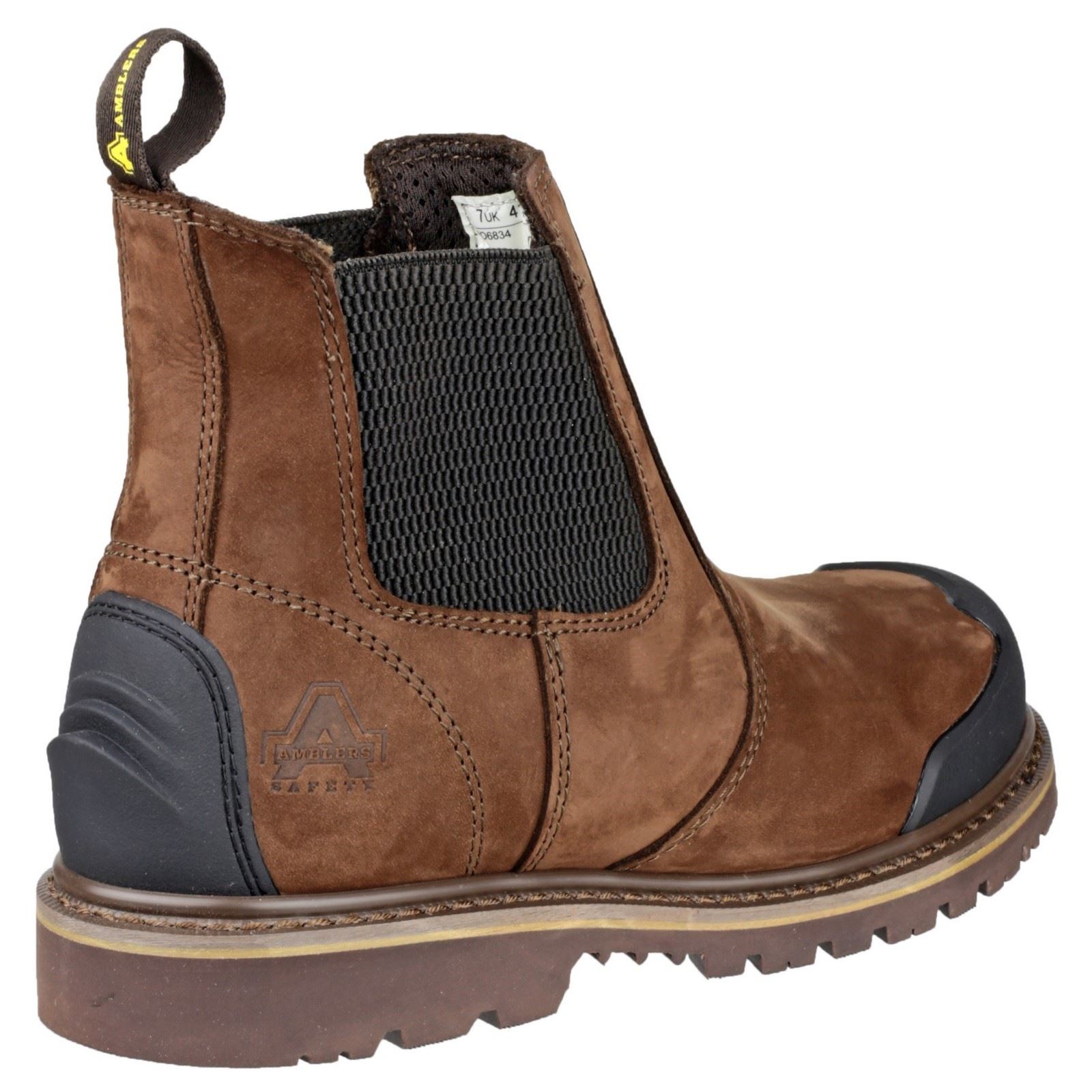 Amblers Herren Stiefel - FS225 Goodyear Rahmengenähte Chelsea Sicherheitsstiefel in Braun, 6-13 - Bild 8 von 13