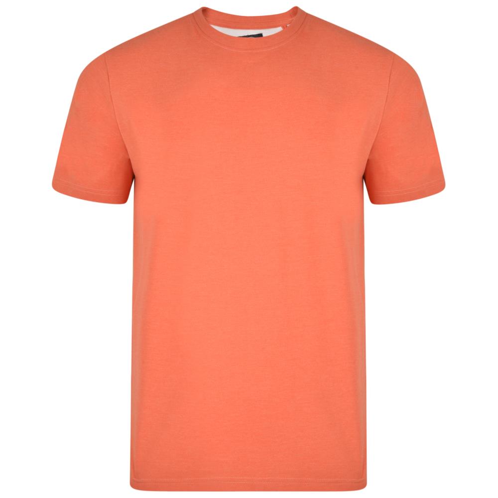 Camiseta lisa de algodón puro talla grande KAM para hombre talla 2XL-12XL, 10 colores - Imagen 4 de 12