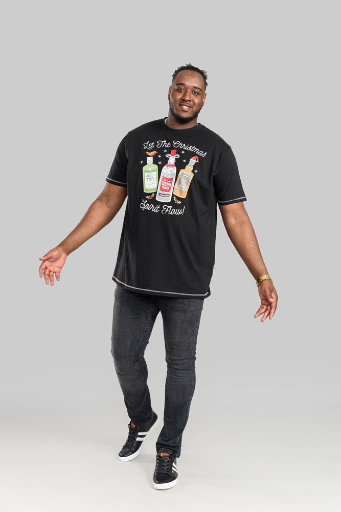 Duke Spirit-D555 Christmas Spirit Printed T-Shirt in 2XL-6XL - Picture 12 of 14