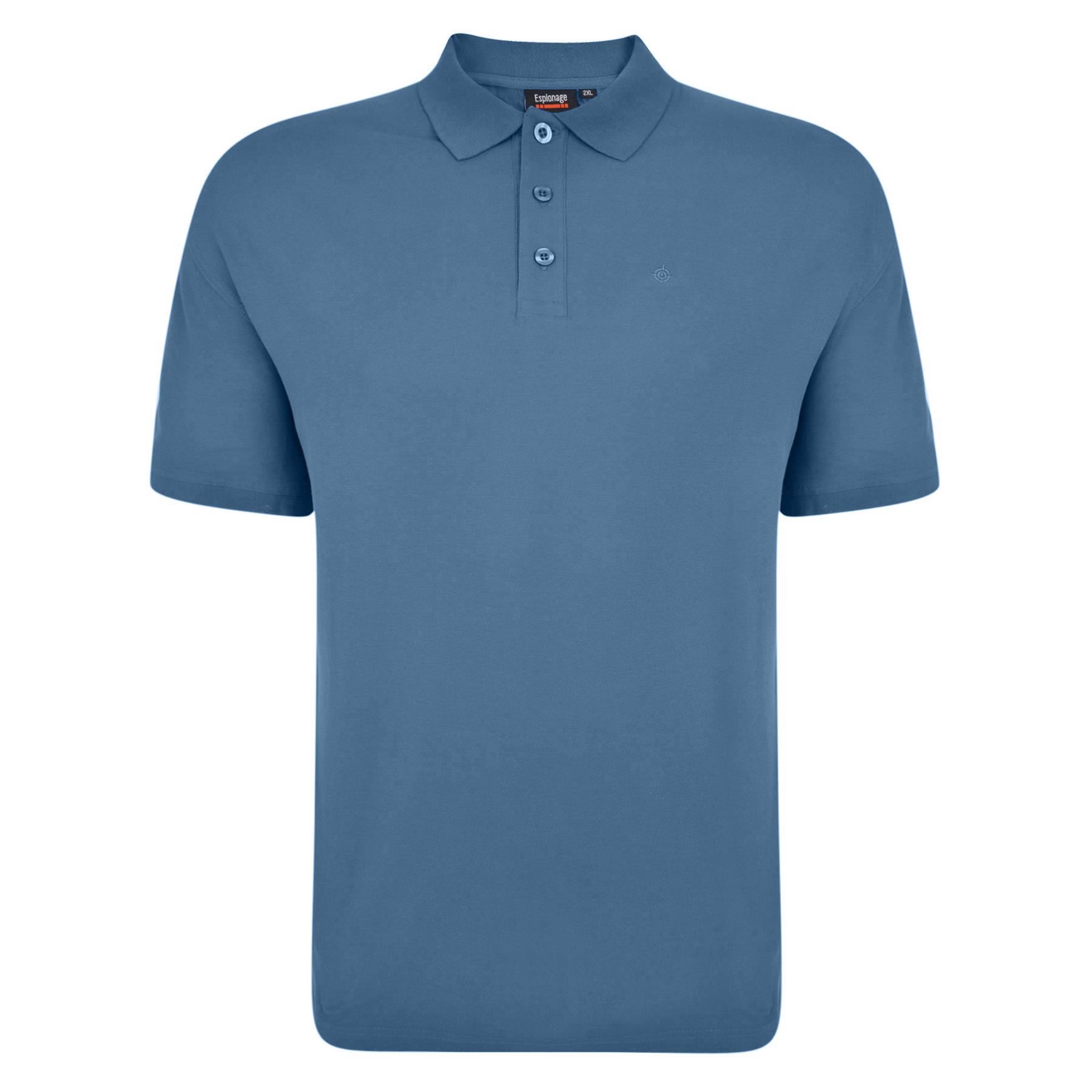 Polo uomo Spionage taglie forti cotone premium piqué taglia 2XL-8XL 20 colori - Foto 37 di 98