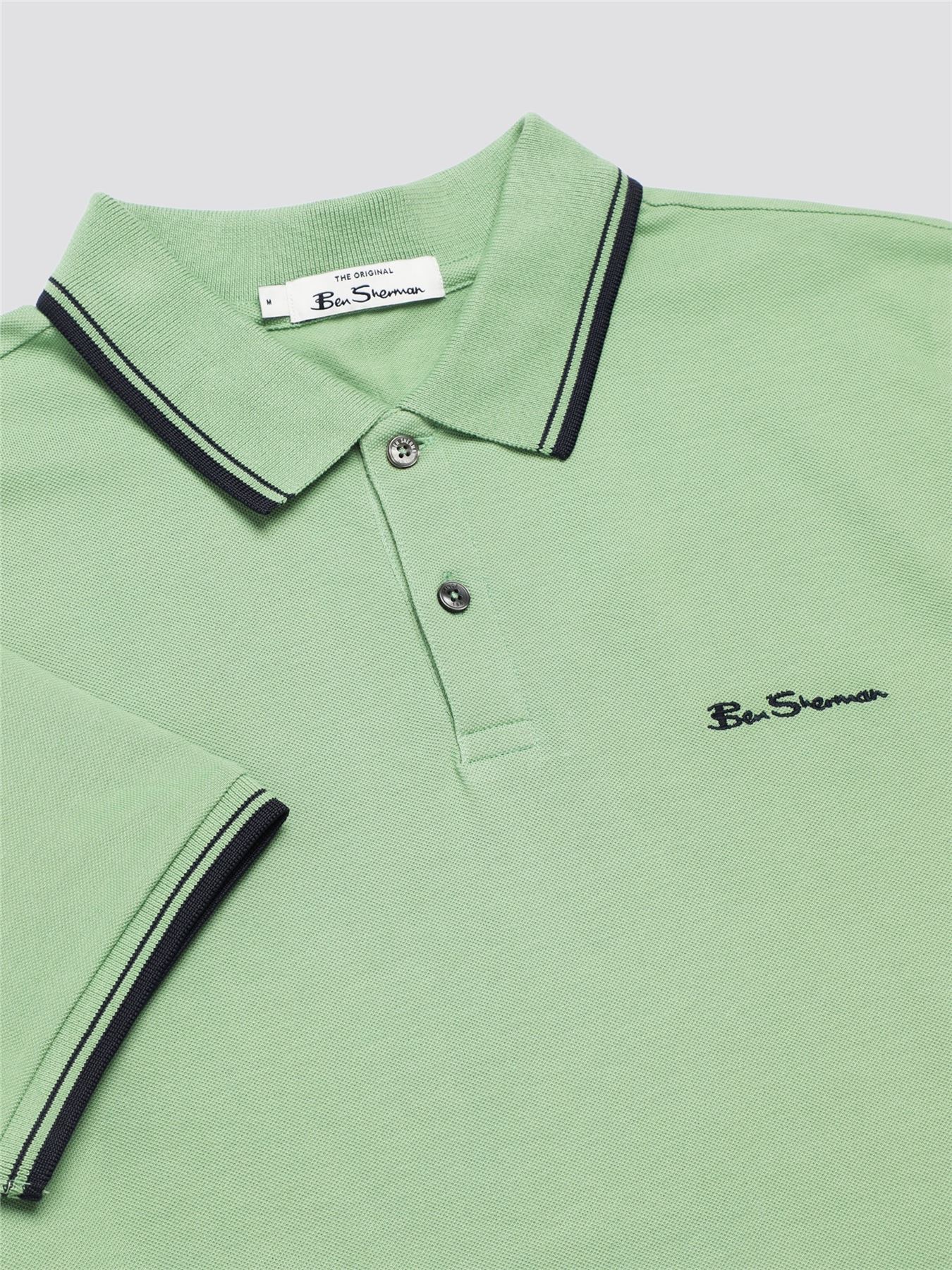 Ben Sherman Men's Short Sleeve Polo Shirt 0077487, 2XL-5XL, 4 Colours - Picture 18 of 35
