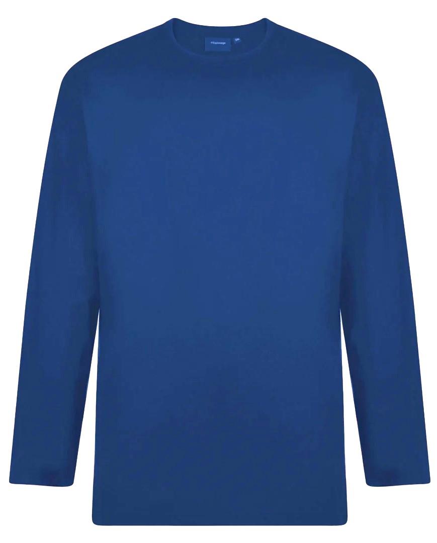 Espionage Mens Big Size Pure Cotton Long Sleeve Tee Shirt Size 2XL-8XL - Picture 26 of 43