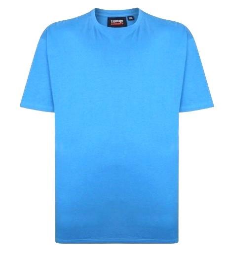 Espionage Men’s Big Size Plain Tee Shirt in Size 2XL to 8XL, Multiple Options