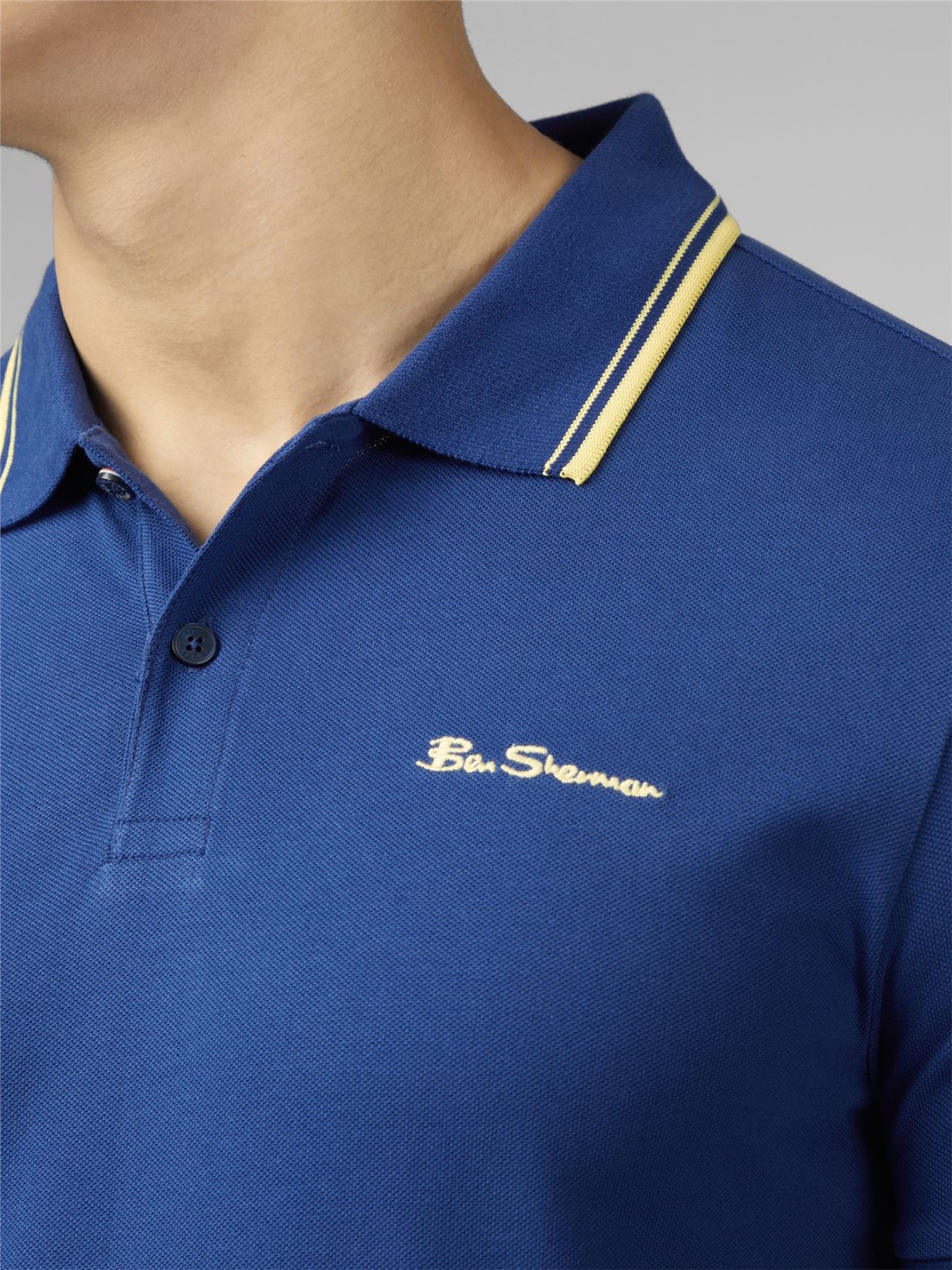 Ben Sherman Men's Short Sleeve Polo Shirt 0077487, 2XL-5XL, 4 Colours - Picture 31 of 35