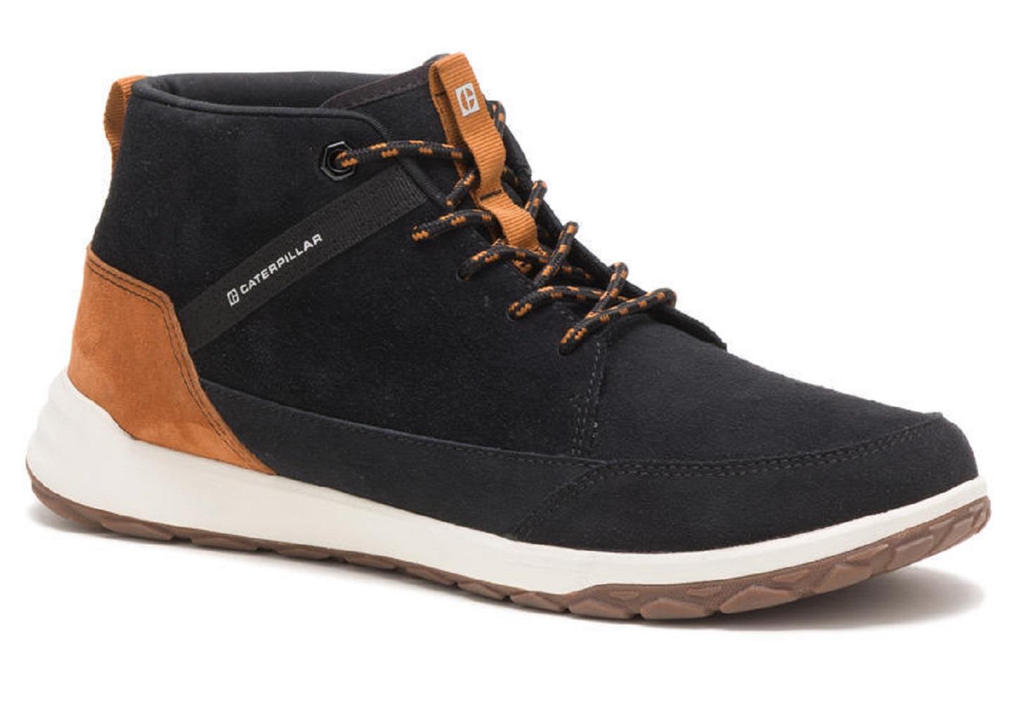 CAT Mens Wide Fit Code Quest Mid Athletic Casual Shoes in Black - Picture 12 of 18
