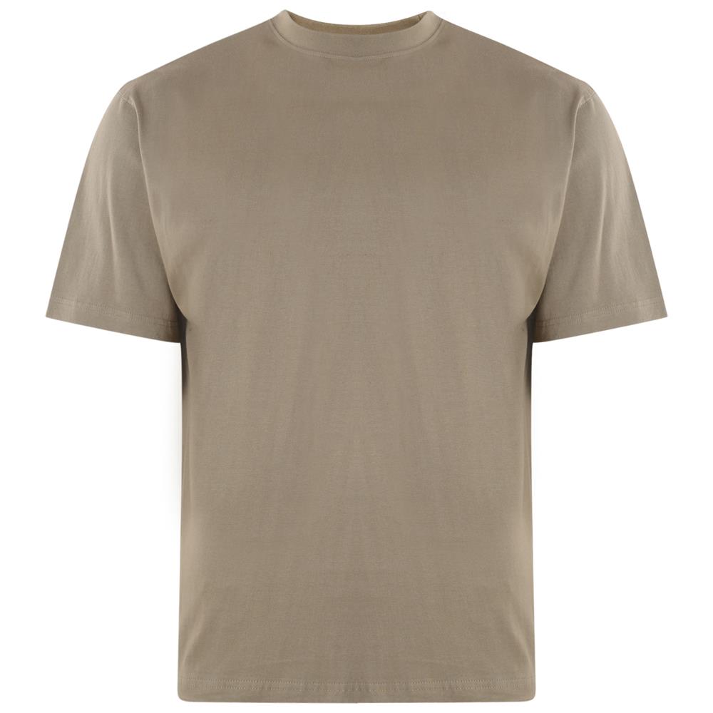 Camiseta lisa de algodón puro talla grande KAM para hombre talla 2XL-12XL, 10 colores - Imagen 9 de 12