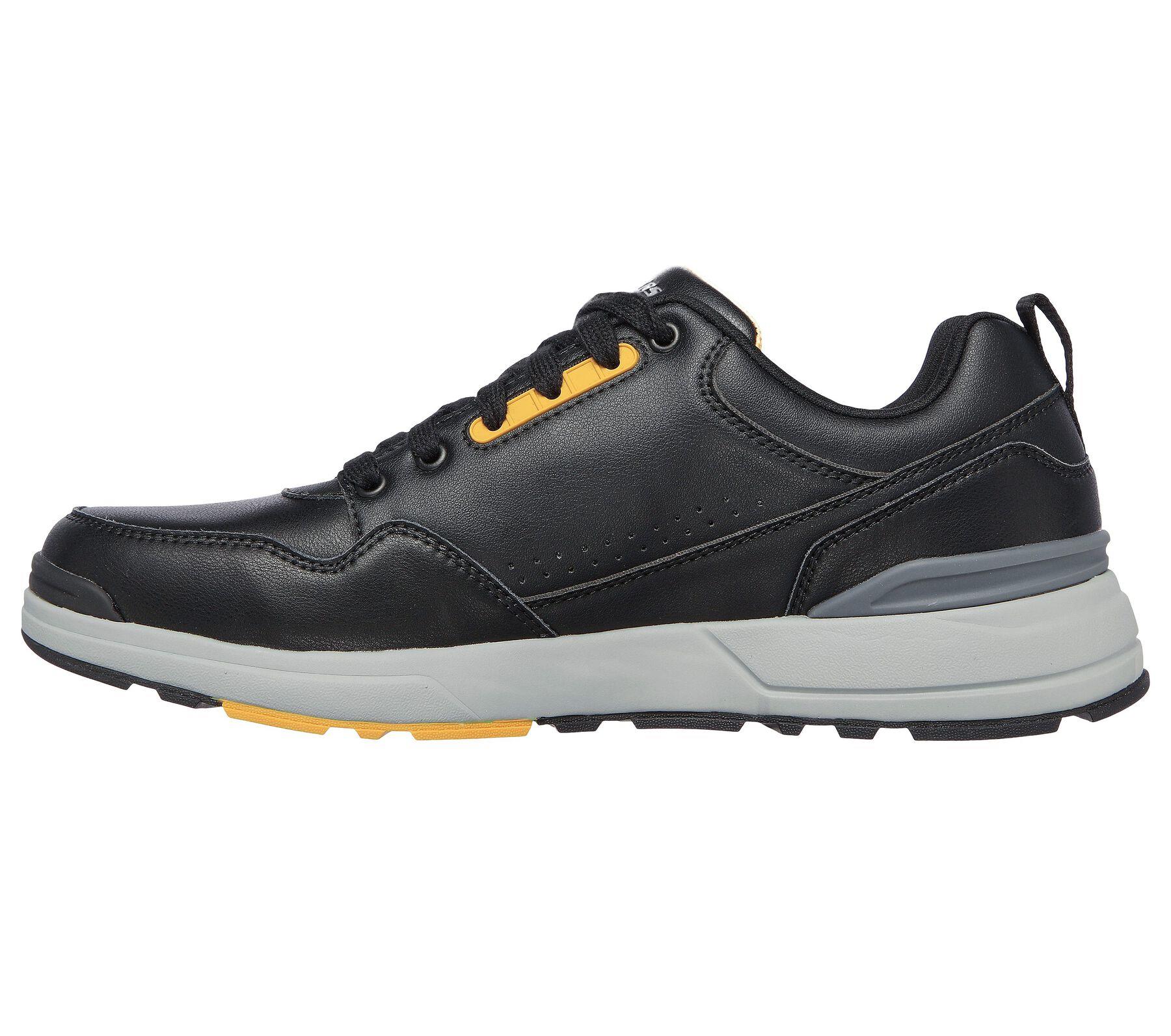 Skechers Hombres Calce Relajado Rozier - Zapatos Mancer Confort Cuero en Negro 7-13 - Imagen 8 de 13